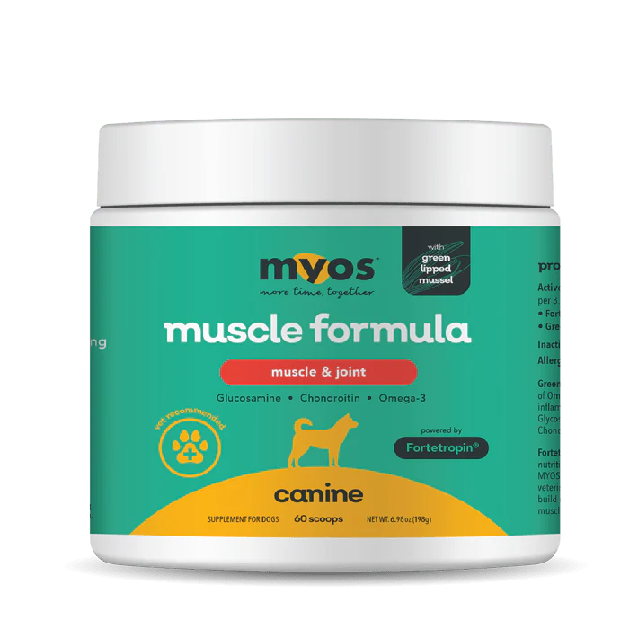 MYOS Canine Green Lipped Mussel Formula powered by Fortetropin®